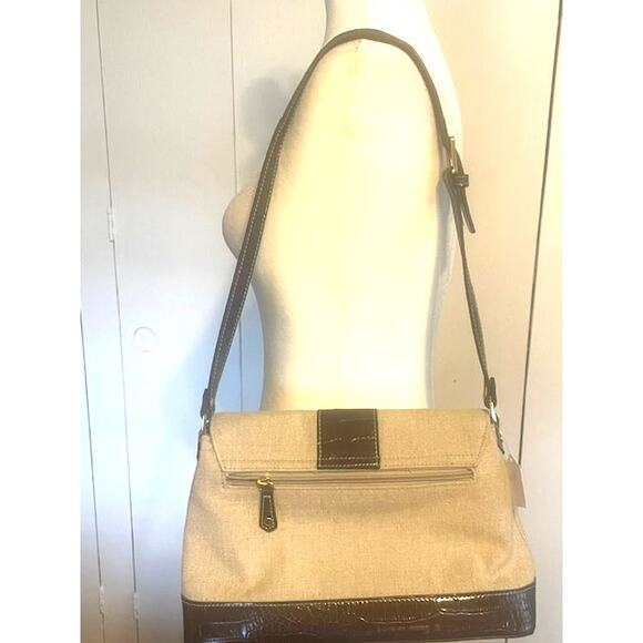Vintage‎ Etienne Aigner Purse Canvas and Leather Shoulder Bag - Picture 5 of 10